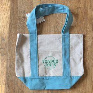 Blue and Cream Trader Joe’s Tote Bag